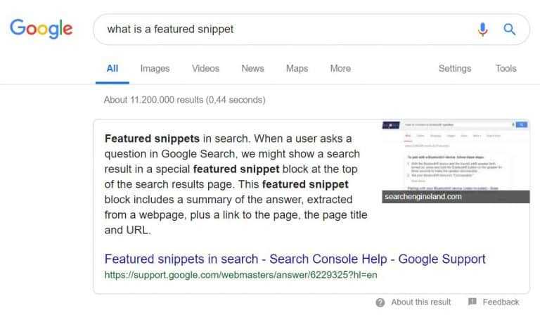 Featured Snippet