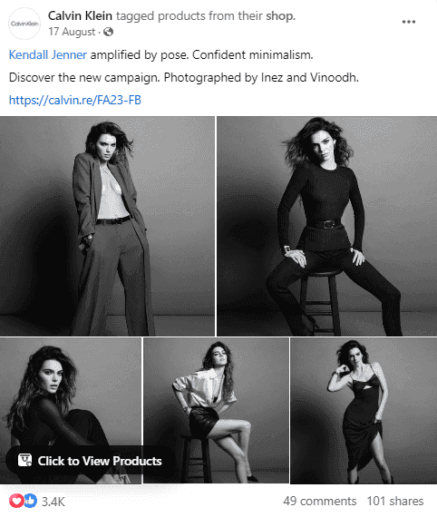 Calvin Klein and Kendall Jenner Collaboration