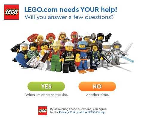 Feedback form - LEGO