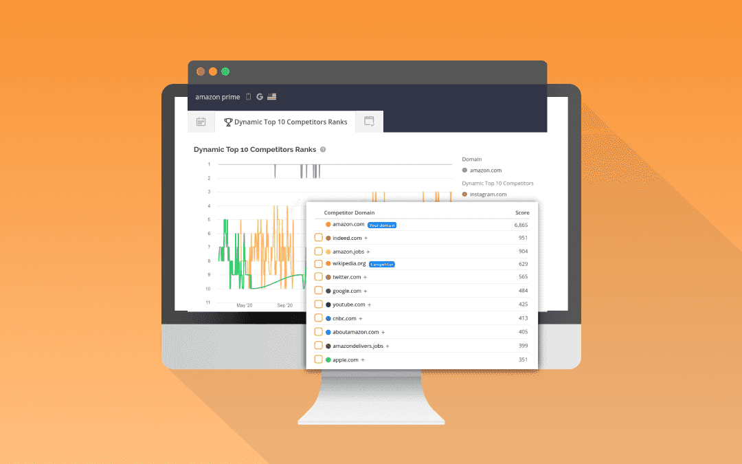 aggregated competitor lists by Accuranker