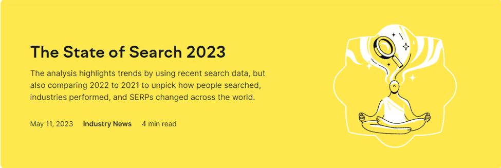 Semrush Blog - The State of Search 2023