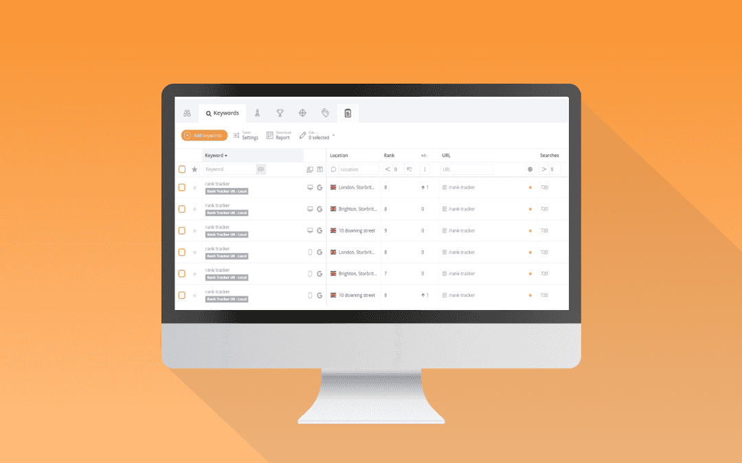 Local Rank Tracking by Accuranker