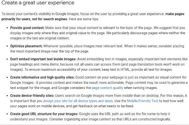 Create a Great User Experience